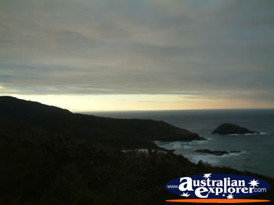 View From Smoky Cape Lighthouse of South West Rocks . . . CLICK TO VIEW ALL SOUTH WEST ROCKS POSTCARDS