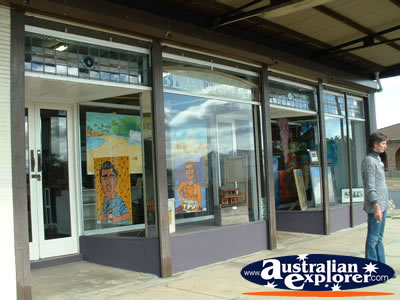 Bowraville Art Gallery Front Window . . . CLICK TO VIEW ALL BOWRAVILLE POSTCARDS