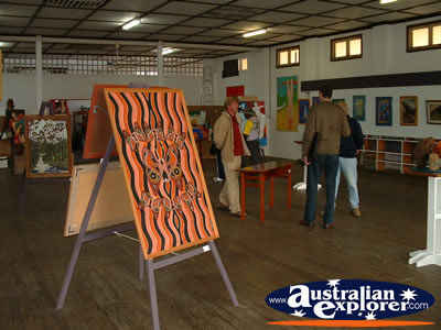 Bowraville Art Gallery Inside . . . CLICK TO VIEW ALL BOWRAVILLE POSTCARDS