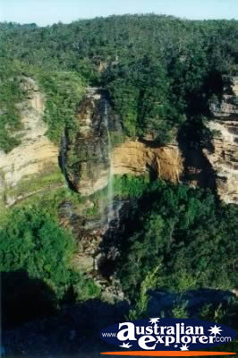 Blue Mountains Wentworth Falls . . . CLICK TO VIEW ALL WALLAMAN FALLS POSTCARDS