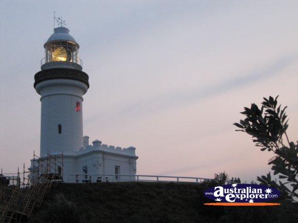 Cape Byron Lighthouse at Dusk . . . CLICK TO VIEW ALL BYRON BAY (LIGHTHOUSE) POSTCARDS