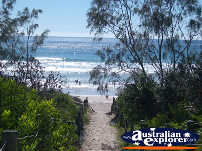 Pretty View of the Beach at Suffolk Park . . . CLICK TO VIEW ALL BYRON BAY (SUFFOLK PARK) POSTCARDS