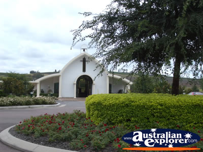 Building at Hunter Valley Gardens . . . CLICK TO VIEW ALL HUNTER VALLEY POSTCARDS