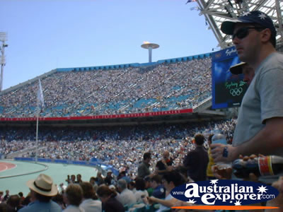 Olympic Stadium Crowd in Sydney . . . CLICK TO VIEW ALL SYDNEY (OLYMPIC STADIUM) POSTCARDS