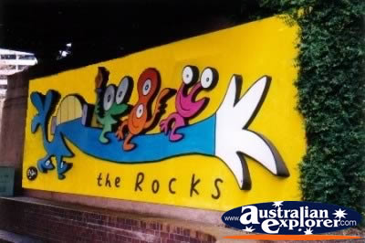 Sydney The Rocks Sign . . . CLICK TO VIEW ALL THE ROCKS POSTCARDS