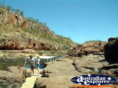 People Visiting Katherine Gorge . . . CLICK TO VIEW ALL KATHERINE GORGE POSTCARDS