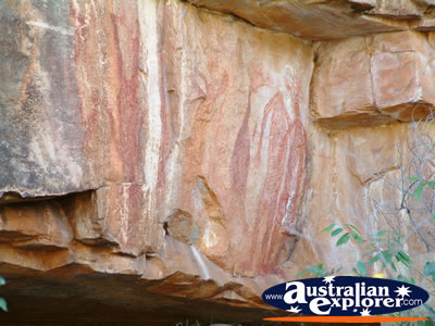 Katherine Gorge Art on the Rocks . . . CLICK TO VIEW ALL KATHERINE GORGE POSTCARDS