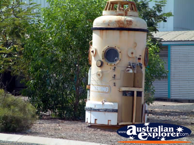 Darwin Wharf Area Diving Bell . . . CLICK TO VIEW ALL DARWIN POSTCARDS