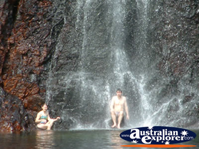 Tourists Swimming at Batchelor Wangi Falls . . . VIEW ALL BATCHELOR PHOTOGRAPHS