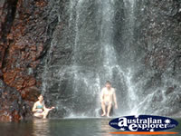 Tourists Swimming at Batchelor Wangi Falls . . . CLICK TO ENLARGE