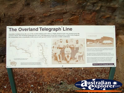 Barrow Creek Telegraph Station Sign . . . VIEW ALL BARROW CREEK PHOTOGRAPHS