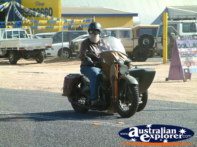Alice Springs Transport Hall of Fame Parade Bike . . . CLICK TO VIEW ALL ALICE SPRINGS POSTCARDS