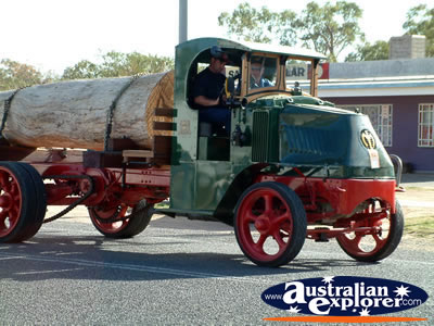 Alice Springs Transport Hall of Fame Parade log Carrier . . . CLICK TO VIEW ALL ALICE SPRINGS POSTCARDS