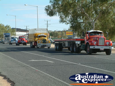 Alice Springs Transport Hall of Fame Parade Different Trucks . . . CLICK TO VIEW ALL ALICE SPRINGS POSTCARDS