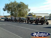 Alice Springs Transport Hall of Fame Parade Army Truck Line . . . CLICK TO ENLARGE