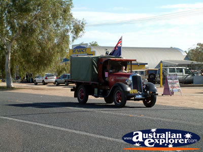 Alice Springs Transport Hall of Fame Parade Old Army Truck . . . CLICK TO VIEW ALL ALICE SPRINGS POSTCARDS