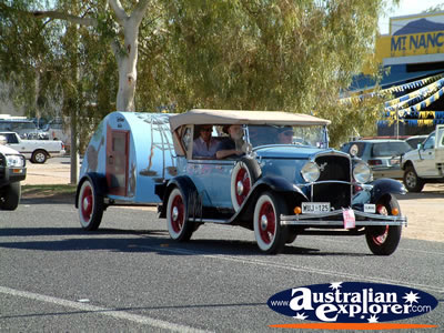 Alice Springs Transport Hall of Fame Parade Vintage Car and Trailer Up Close . . . VIEW ALL ALICE SPRINGS PHOTOGRAPHS
