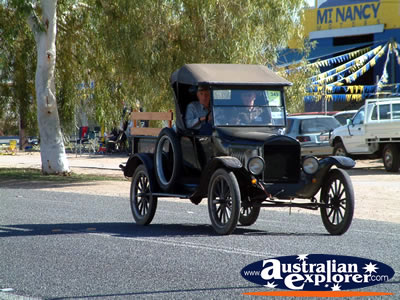 Old Truck during the Alice Springs Transport Hall of Fame Parade . . . CLICK TO VIEW ALL ALICE SPRINGS POSTCARDS