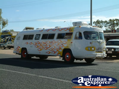 Alice Springs Transport Hall of Fame Parade Classic Bus . . . CLICK TO VIEW ALL ALICE SPRINGS POSTCARDS