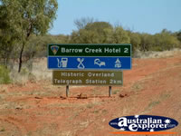 Barrow Creek Road Sign . . . CLICK TO ENLARGE