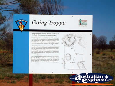 Tropic of Capricorn Goin Troppo Sign . . . CLICK TO VIEW ALL TROPIC OF CAPRICORN POSTCARDS
