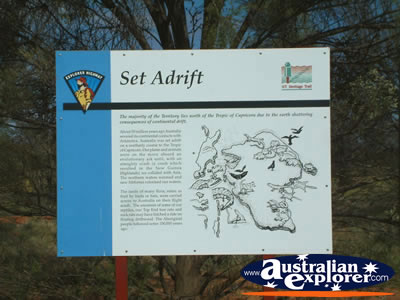 Tropic of Capricorn Sey Adrift Sign . . . CLICK TO VIEW ALL TROPIC OF CAPRICORN POSTCARDS