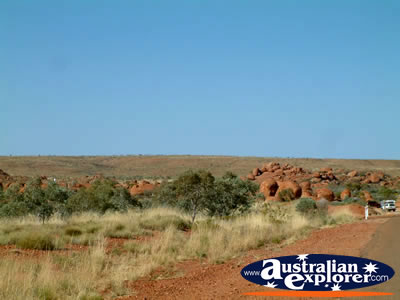 Road alongside Devils Marbles . . . VIEW ALL DEVILS MARBLES PHOTOGRAPHS