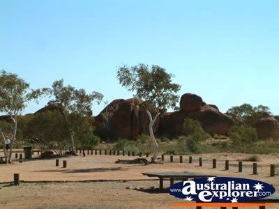 Devils Marbles from a distance . . . VIEW ALL DEVILS MARBLES PHOTOGRAPHS