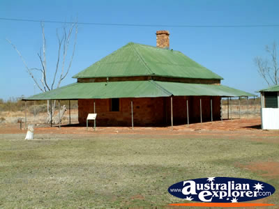 Outisde the Telegraph Station in Elliott Tennant Creek  . . . CLICK TO VIEW ALL TENNANT CREEK POSTCARDS