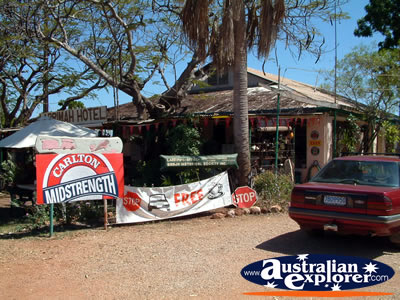 Larrimah Pink Panther Hotel Entrance . . . VIEW ALL LARRIMAH PHOTOGRAPHS
