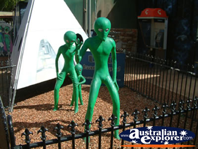 Wycliffe Well Alien Models . . . CLICK TO VIEW ALL WYCLIFFE WELL POSTCARDS