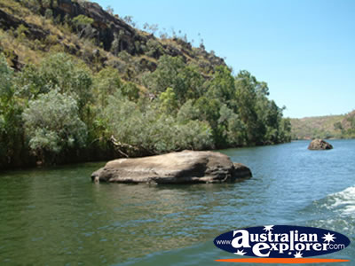 Katherine Gorge Water and Rocks . . . CLICK TO VIEW ALL KATHERINE GORGE POSTCARDS