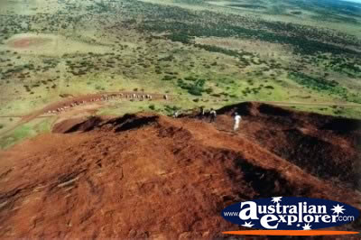 Ayers Rock View from Top . . . CLICK TO VIEW ALL AYERS ROCK (SUMMIT) POSTCARDS