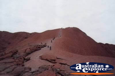 Ayers Rock Walking Trail . . . CLICK TO VIEW ALL ULURU POSTCARDS