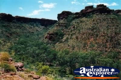 Kings Canyon in the NT . . . CLICK TO VIEW ALL KINGS CANYON GORGE POSTCARDS