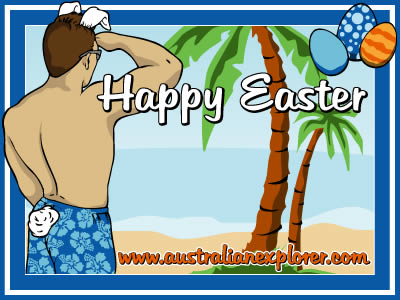 Easter Bunny Boy (Navy) . . . CLICK TO VIEW ALL EASTER POSTCARDS
