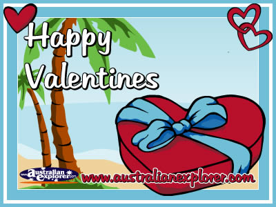 Valentines Chocolates (Blue) . . . CLICK TO VIEW ALL VALENTINES POSTCARDS