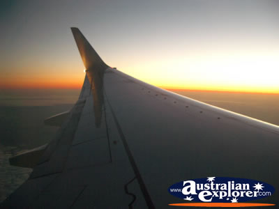 Sunset from Airplane Mid Flight . . . VIEW ALL FLYING PHOTOGRAPHS