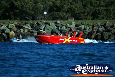 Jet Boat in Broadwater . . . VIEW ALL SEA PHOTOGRAPHS