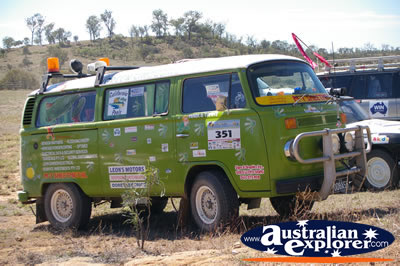 Done Up Green Kombi . . . CLICK TO VIEW ALL VW KOMBIS POSTCARDS