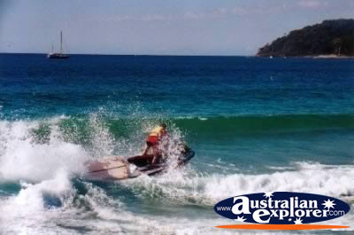 Surfing Noosa . . . CLICK TO VIEW ALL SURFING POSTCARDS