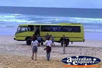 Vehicle on Fraser Island . . . CLICK TO ENLARGE