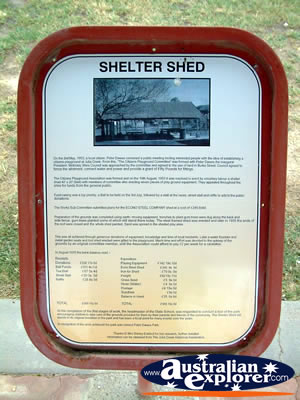 Julia Creek History of the Shelter Shed . . . CLICK TO VIEW ALL JULIA CREEK POSTCARDS