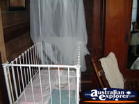 Capella Pioneer Village Homestead Infants Cot . . . CLICK TO ENLARGE