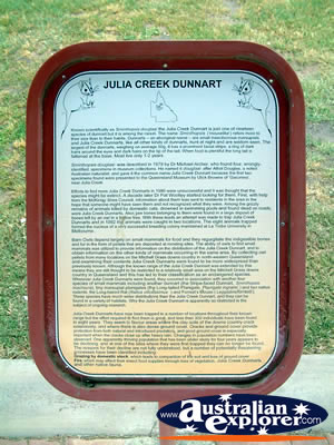 Julia Creek Dunnart Information . . . CLICK TO VIEW ALL JULIA CREEK POSTCARDS