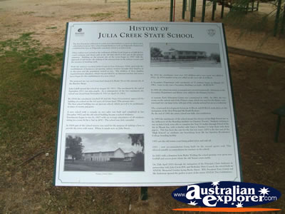 Julia Creek State School History . . . CLICK TO VIEW ALL JULIA CREEK POSTCARDS
