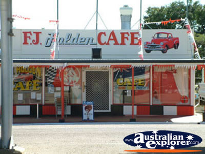 Hughenden FH Holden Cafe . . . CLICK TO VIEW ALL HUGHENDEN POSTCARDS