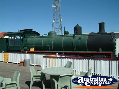 Train at Winton Waltzing Matilda Centre . . . CLICK TO VIEW ALL WINTON POSTCARDS