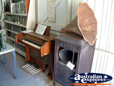 Winton Waltzing Matilda Centre Piano and Instrument Display . . . CLICK TO VIEW ALL WINTON POSTCARDS