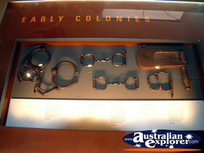 Longreach Stockmans Hall of Fame Handcuffs . . . CLICK TO VIEW ALL LONGREACH POSTCARDS
